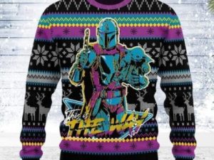80S The Way Ugly Christmas Sweater - Image 1