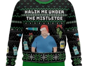 90 Day Fiance Big Ed Halik Me Under The Mistletoe Ugly Christmas Sweater - Image 1