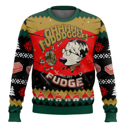a christmas story fudge ohh fudge ugly christmas sweater 1 A Christmas Story Fudge Ohh Fudge Ugly Christmas Sweater - Image 1