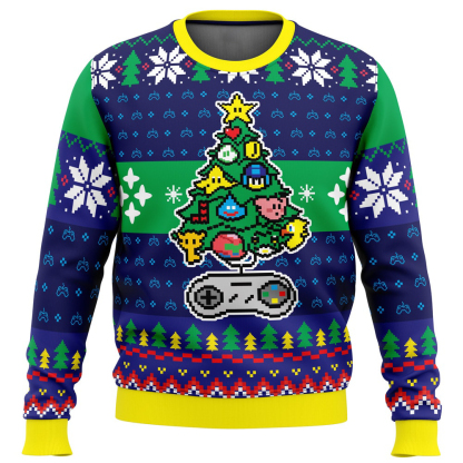 a classic gamer christmas ugly christmas sweater 1 A Classic Gamer Christmas Ugly Christmas Sweater - Image 1