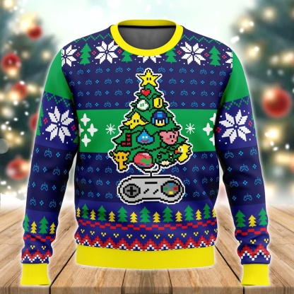 a classic gamer christmas ugly christmas sweater holiday gift 1 A Classic Gamer Christmas Ugly Christmas Sweater Holiday Gift - Image 1