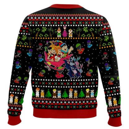 a flintstones christmas the flintstones ugly christmas sweater 2 A Flintstones Christmas The Flintstones Ugly Christmas Sweater - Image 2