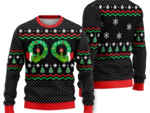 A Friend Is Like A Good Bra Funny Ugly Christmas Sweater - Image 1