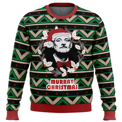 a very murray christmas ugly christmas sweater 1 A Very Murray Christmas Ugly Christmas Sweater - Image 1