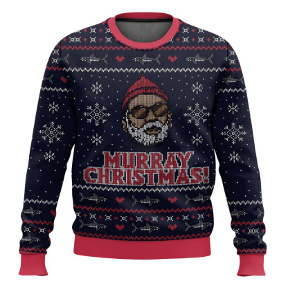 a very murray christmas ugly christmas sweater holiday gift 1 A Very Murray Christmas Ugly Christmas Sweater Holiday Gift - Image 1
