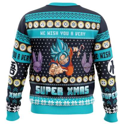 a very saiyan christmas dragon ball z ugly christmas sweater 2 A Very Saiyan Christmas Dragon Ball Z Ugly Christmas Sweater - Image 2