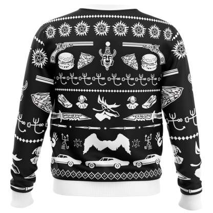 a very supernatural christmas supernatural ugly christmas sweater 2 A Very Supernatural Christmas Supernatural Ugly Christmas Sweater - Image 2
