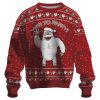 Abominable Snowman Yeti To Party Ugly Christmas Sweater - Image 1