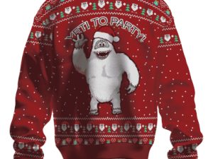 Abominable Snowman Yeti To Party Ugly Christmas Sweater - Image 1