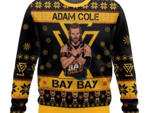 Adam Cole Bay Bay Adam Cole Ugly Christmas Sweater - Image 1