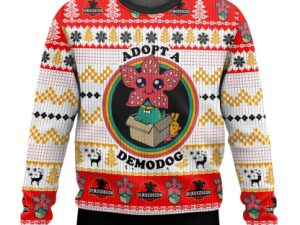 Adopt A Demodog Ugly Christmas Sweater - Image 1