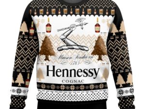 Aged French Brandy Ugly Christmas Sweater - Image 1