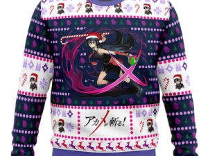 Akame Ga Kill Akame Christmas Attack Ugly Christmas Sweater - Image 1