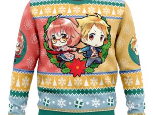 Akihito And Mirai Beyond The Boundary Ugly Christmas Sweater - Image 1