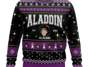 Aladdin Characters Ugly Christmas Sweater - Image 1