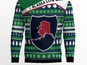 Alaska Lover Ugly Christmas Sweater - Image 1