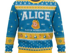 Alice In Wonderland Ugly Christmas Sweater - Image 1