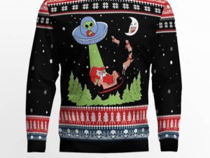 Alien Christmas Ugly Christmas Sweater - Image 1