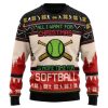 All I Want For Christmas Is More Time For Softball Christmas Ugly Christmas Sweater - Image 1