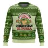 All I Want For Christmas Is Pizza Ugly Christmas Sweater - Image 1