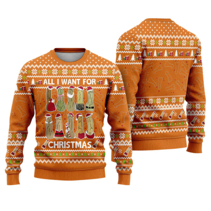 all i want for christmas is you funny ugly christmas sweater 1 All I Want For Christmas Is You Funny Ugly Christmas Sweater - Image 1