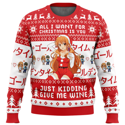 all i want for christmas is you golden time ugly christmas sweater 1 All I Want For Christmas Is You Golden Time Ugly Christmas Sweater - Image 1