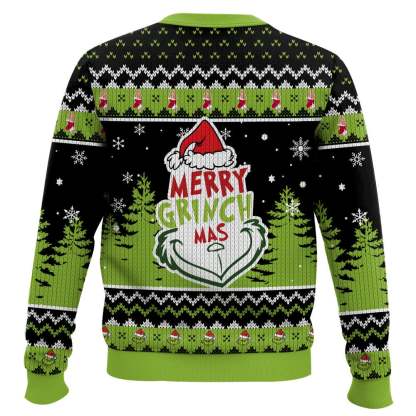 all i want is silence grinch ugly christmas sweater 2 All I Want Is Silence Grinch Ugly Christmas Sweater - Image 2