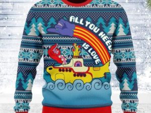 All You Need Is Love Ugly Christmas Sweater - Image 1