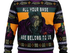 All Your Base Are Belong To Us Zero Wing Ugly Christmas Sweater - Image 1