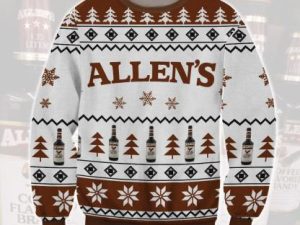 Allens Coffee Brandy Ugly Christmas Sweater - Image 1