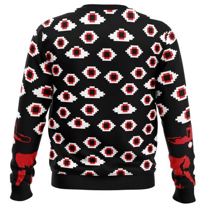 alucard eyes hellsing ugly christmas sweater 2 Alucard Eyes Hellsing Ugly Christmas Sweater - Image 2