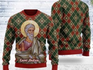 Andrew The Apostle Ugly Christmas Sweater - Image 1