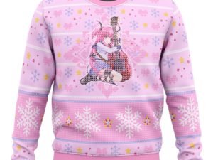 Angel Beats Yui Loves Guitar Ugly Christmas Sweater - Image 1
