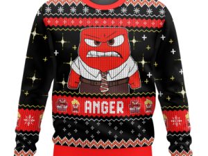 Anger Inside Out Ugly Christmas Sweater - Image 1