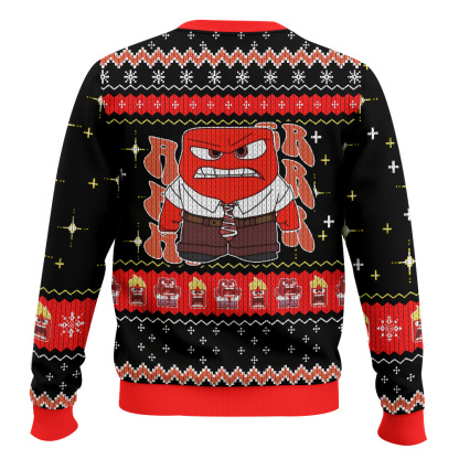 anger inside out ugly christmas sweater 2 Anger Inside Out Ugly Christmas Sweater - Image 2