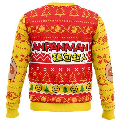 anpanman ugly christmas sweater 2 Anpanman Ugly Christmas Sweater - Image 2