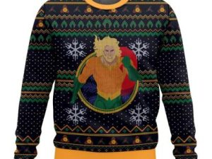 Aquaman Comics Ugly Christmas Sweater - Image 1