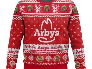 Arbys Ugly Christmas Sweater Holiday Gift - Image 1