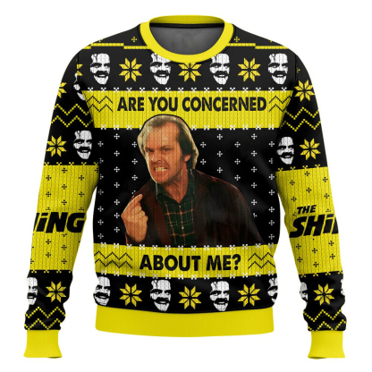 are you concerned about me jack torrance the shining ugly christmas sweater 1 Are You Concerned About Me Jack Torrance The Shining Ugly Christmas Sweater - Image 1