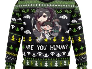 Are You Human Dororo Ugly Christmas Sweater - Image 1