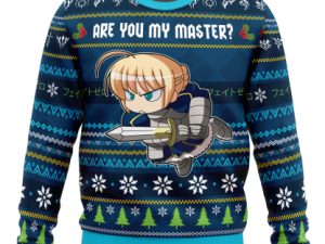 Are You My Master Fate Zero Ugly Christmas Sweater - Image 1