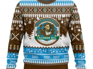 Augustiner German Beer Ugly Christmas Sweater - Image 1