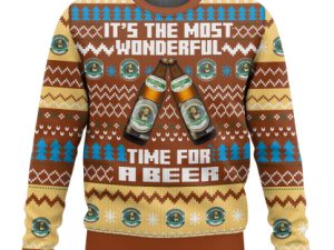Augustiner Its The Most Wonderful Time For A Beer Ugly Christmas Sweater - Image 1