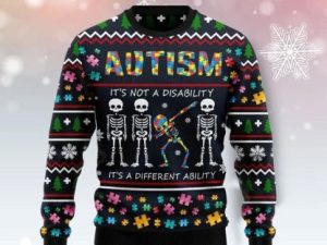 Autism Ugly Christmas Sweater - Image 1
