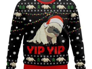 Avatar Appa Sky Bison Yip Yip Ugly Christmas Sweater - Image 1