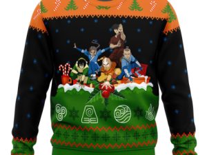 Avatar The Last Airbender On The Chimney Top Ugly Christmas Sweater - Image 1
