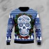 Awesome Sugar Skull Ugly Christmas Sweater Holiday Gift - Image 1