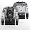 Awesome Wolf Ugly Christmas Sweater Holiday Gift - Image 2