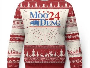 Baby Hippo 2024 Ugly Christmas Sweater Pygmy Hippopotamus - Image 1