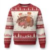 Baby Hippo Ugly Christmas Sweater Bouncy Pig In Thai Picture - Image 1